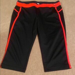 Fila Black and Red Athletic Pants